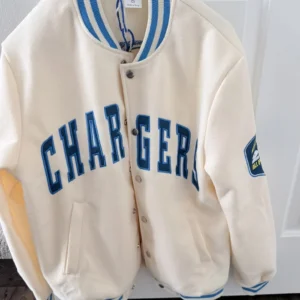 Los Angeles Chargers Snap Varsity Jacket.