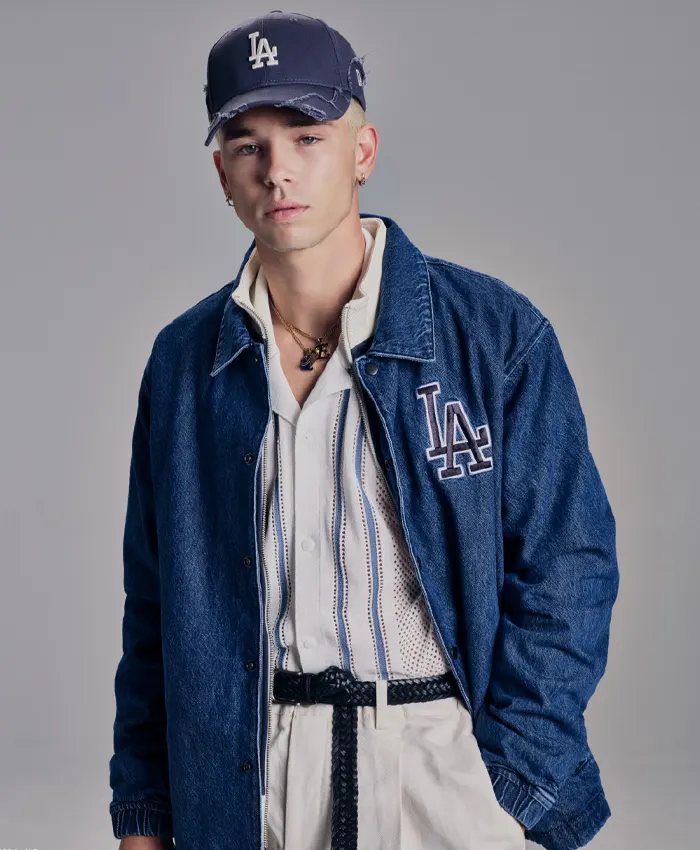 Los Angeles Dodgers Blue Denim Coaches Jacket