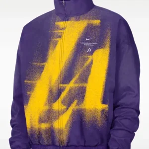 Los Angeles Lakers Nike Purple Woven Basketball Jacket