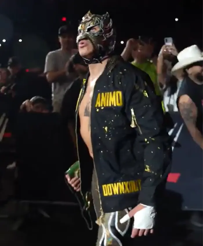 Lucha Bros Black Bomber Jacket For Sale