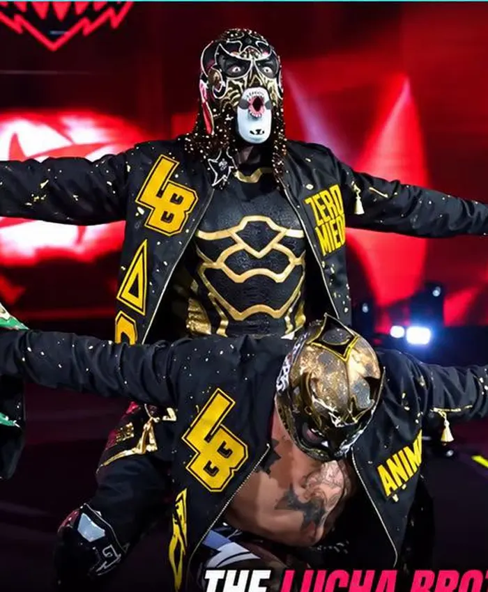 Lucha Bros Black Bomber Jacket