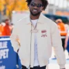 Malik Nabers Nigel Sylvester x Avirex Icon Brick Bomber Jacket