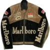 Marlboro Racing Suede Biker Motorcycle Jacket