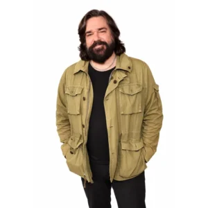 Matt Berry Street Fighter Premiere Olive Cotton Jacket