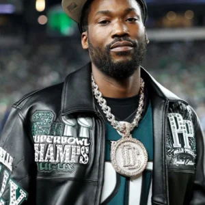 Meek Mill Eagles Jacket Pelle Pelle