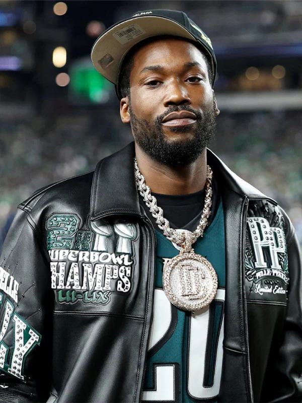Meek Mill Eagles Jacket Pelle Pelle