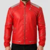 Michael Jackson Beat IT Vintage Leather Jacket