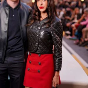 Michèle Lacroix Quilted Leather Jacket