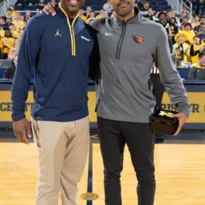 Mike Boynton 2026 Wolverines Quarter-Zip Jacket