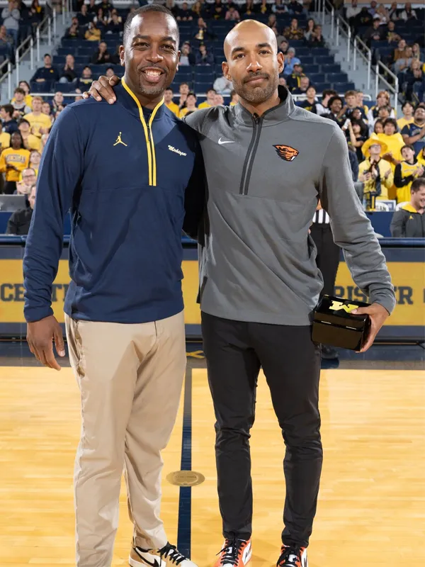 Mike Boynton 2026 Wolverines Quarter-Zip Jacket