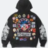 Mike Tyson Supreme Martine Black Zip-Up Hoodie