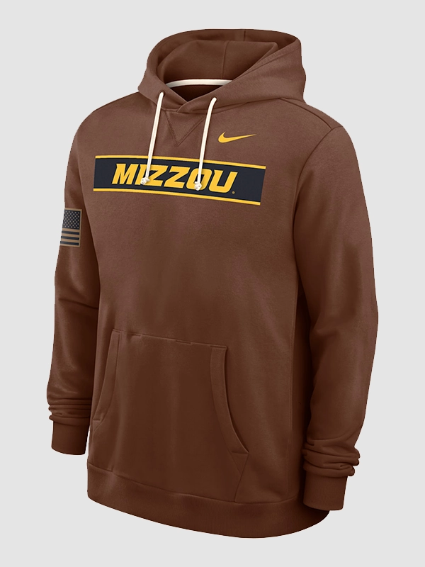 Missouri Tigers Military Appreciation Brown Hoodie