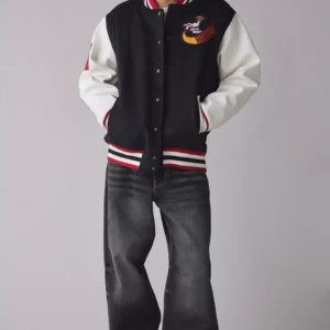 Mitchell & Ness NBA Houston Rockets Day Off Varsity Jacket