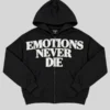Mixed Emotion End Rhinestone Hoodie