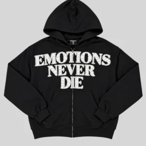 Mixed Emotion End Rhinestone Hoodie