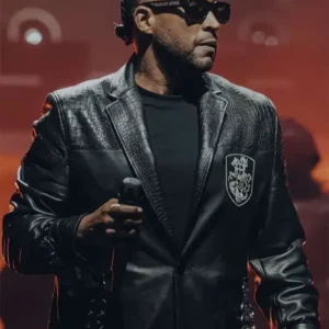 Music Inspired Leather Coat