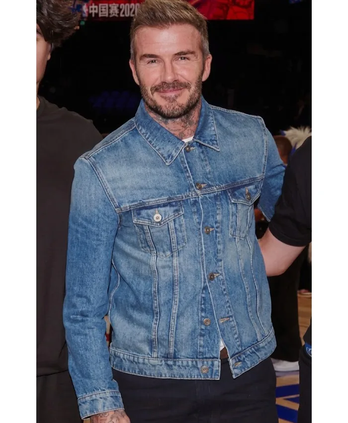 NBA China Games 2026 David Beckham Denim Jacket