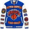 NY Knicks 2026 NBA Champions Royal Varsity Jacket