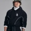 New Era Los Angeles Dodgers Black Hooded Track Jacket