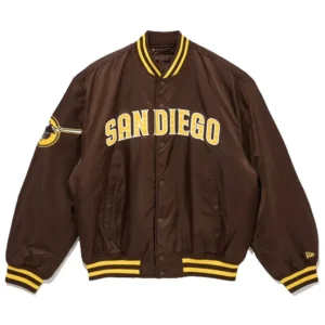 New Era San Diego Padres MLB Stadium Nylon Bomber Jacket