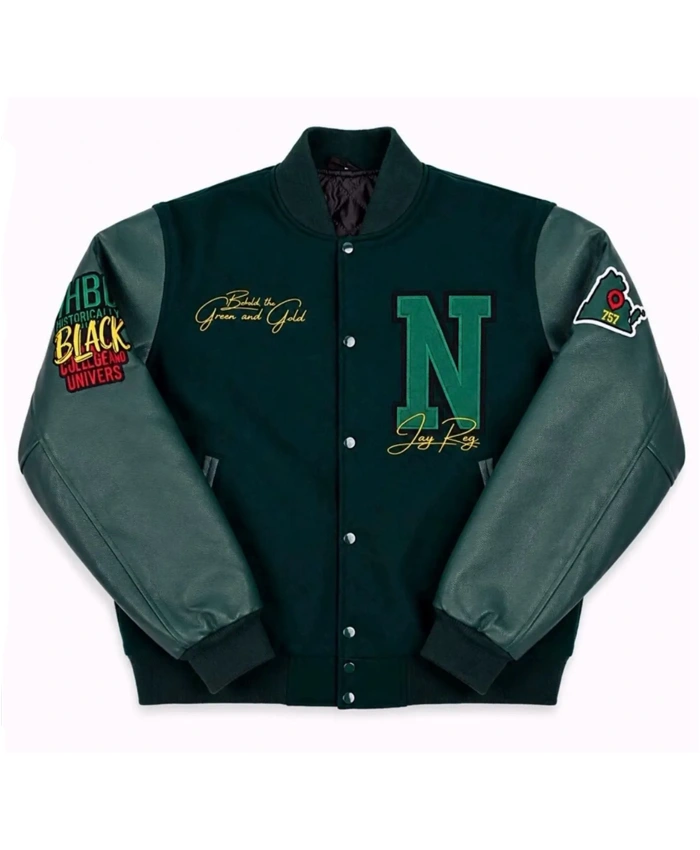 Norfolk State University Spartan Pride Letterman Varsity Jacket
