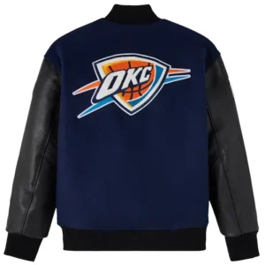 Oklahoma City Thunder x OVO Raglan Full-Snap Varsity Jacket