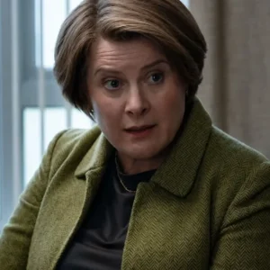 Onwards and Sideways Liz Evans Olive Green Jacket