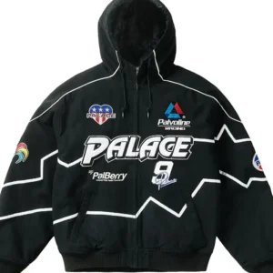 Palace Dascar Hooded Black Bomber Jacket