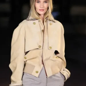 Paris Fashion Week Chanel Show Rosie Huntington Whiteley Jacket