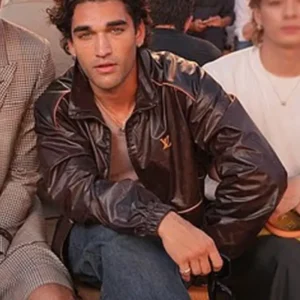 Paris Fashion Week Josh Heuston LV Leather Jacket