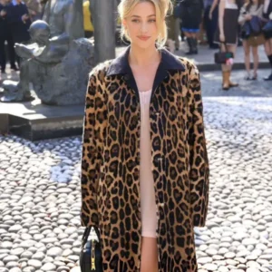 Paris Fashion Week Leopard Coat