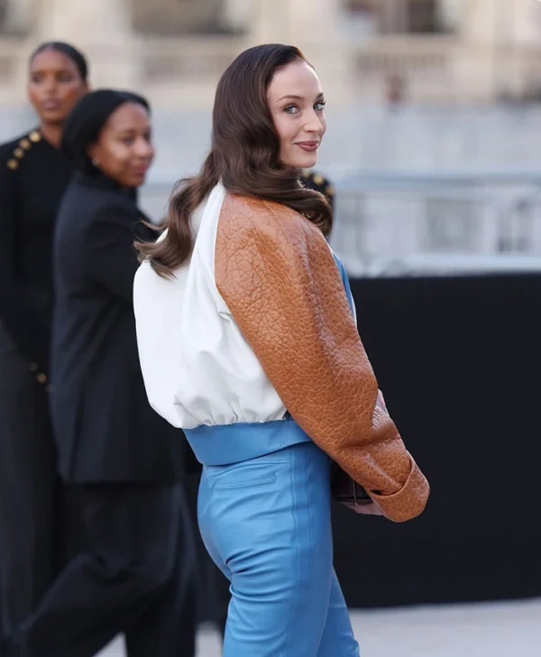 Paris Fashion Week Louis Vuitton Show Sophie Turner Jacket