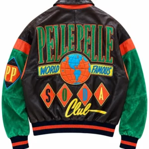 Get Pelle Pelle World Famous Soda Club Leather Jacket
