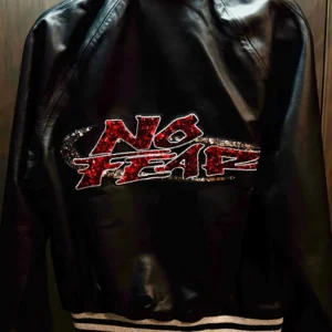 Playboi Carti No Fear x Opium Black Leather Jacket