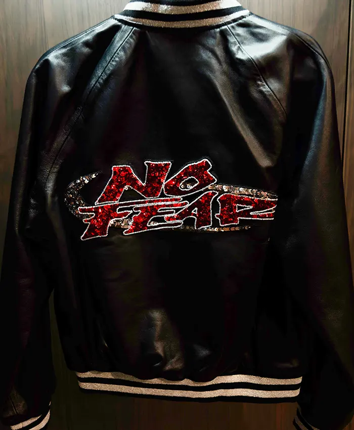 Playboi Carti No Fear x Opium Black Leather Jacket