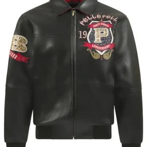 Polo G Pelle Pelle Anniversary Black Leather Jacket
