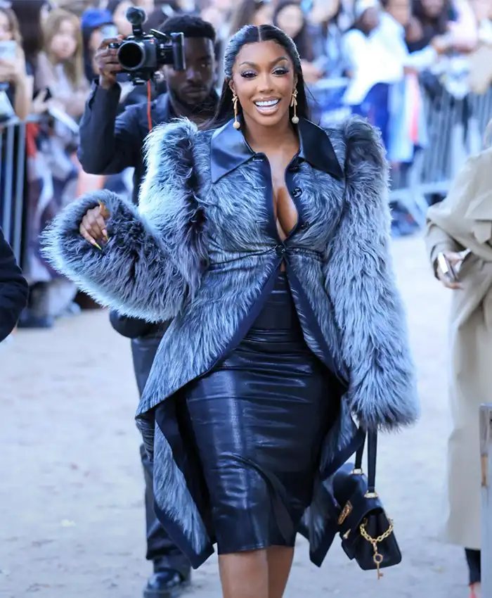 Porsha Williams Schiaparelli SS27 Paris Fur Jacket