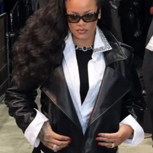 Rihanna Leather Jackett
