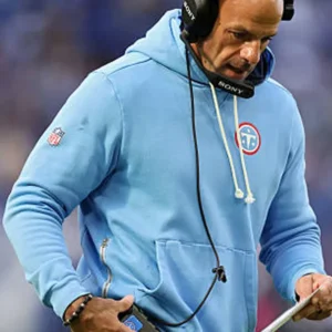 Robert Saleh Tennessee Titans Logo Sideline Hoodie 2026