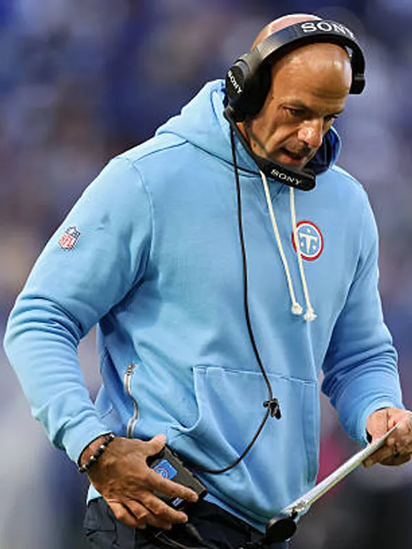 Robert Saleh Tennessee Titans Logo Sideline Hoodie 2026