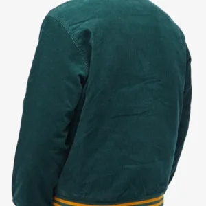 Rugged Corduroy Letterman Jacket