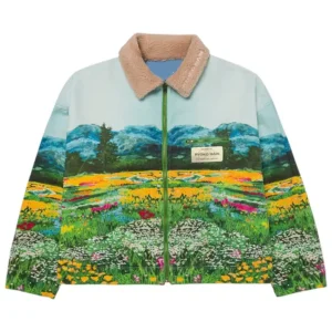 Ryoko Rain Valley of Flowers Sherpa Work Cotton Jacket