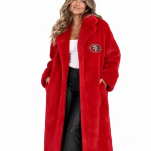 San Francisco 49ers FABGATING by Cuce Red Fur Coat