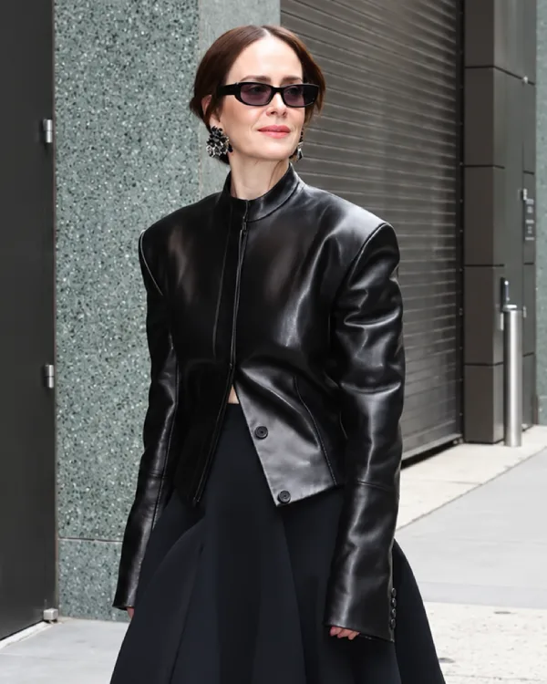 Sarah Paulson Leather Jacket