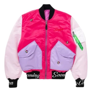 Savior Worldwide x Alpha Industries Pink Bomber Jacket