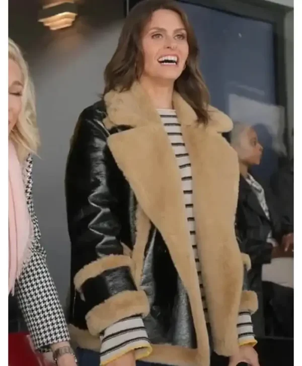 Shearling Leather Jacket for Women