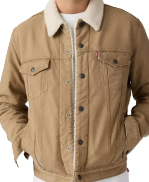 Sherpa Trim Cotton Jacket