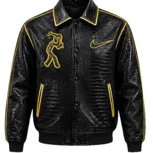 Shop Concrete Boys x Nike Gator Leather Jacket
