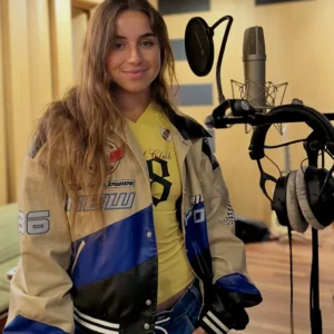 Shop Énola Bédard Paris Studio Racing Varsity Jacket
