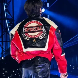 Shop JungKook Arirang World Tour Santiago Martine Leather Jacket
